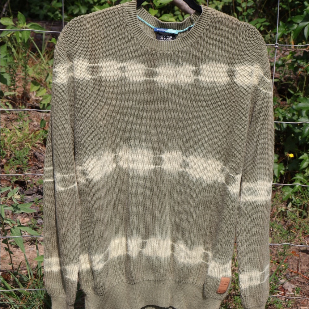 Scotch & Soda Amsterdam Olive Green Men’s Sweater